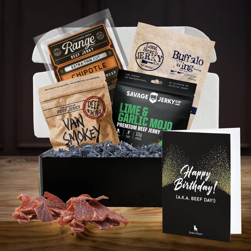 JerkyGent Beef Jerky Gift Box The Best Beef Jerky Subscription Box
